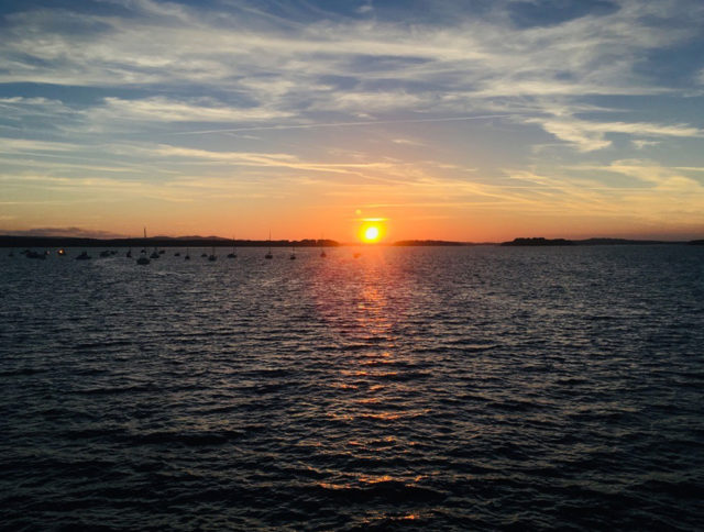 On the Sandbanks Ferry, back to Poole