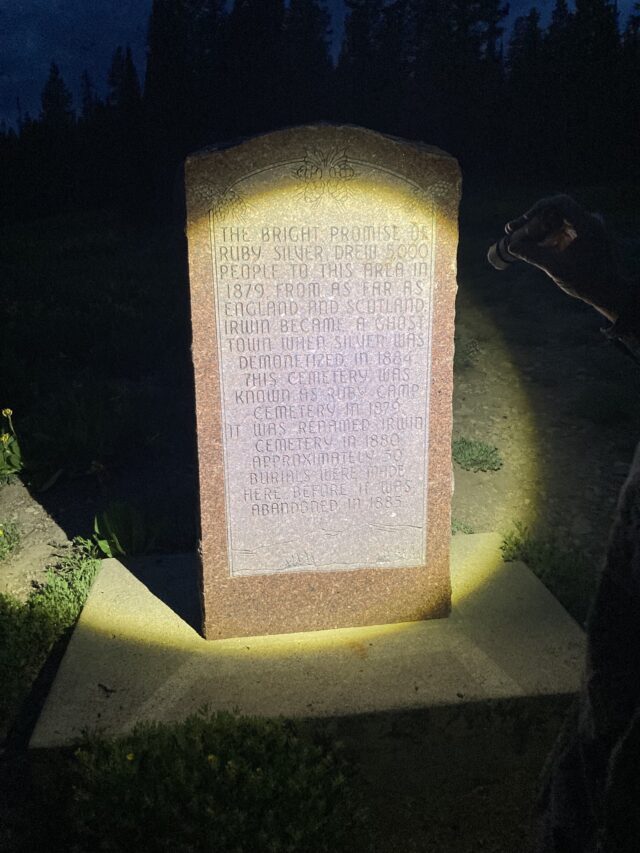 Irwin Cemetery stone
