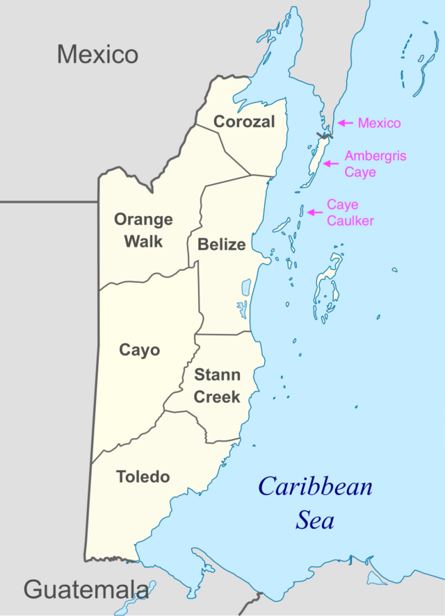 map of belize from wikipedia