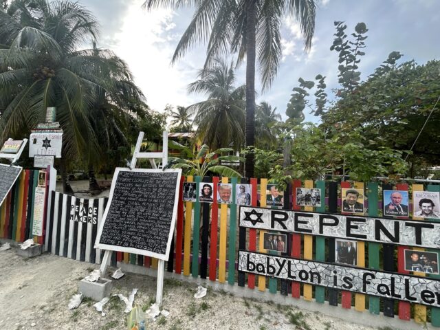 decorated fence