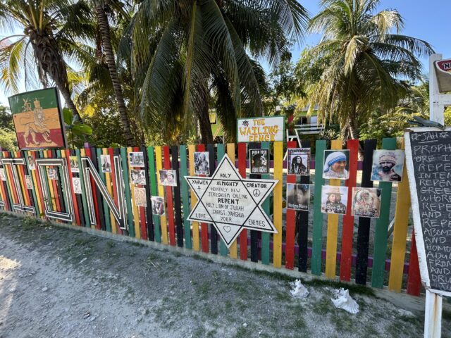 decorated fence